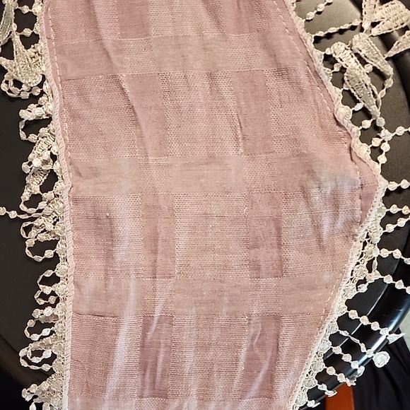 🔥Purple Embroidery Lace Hip Scarf Sash Hair Wrap Lavender - Picture 7 of 10